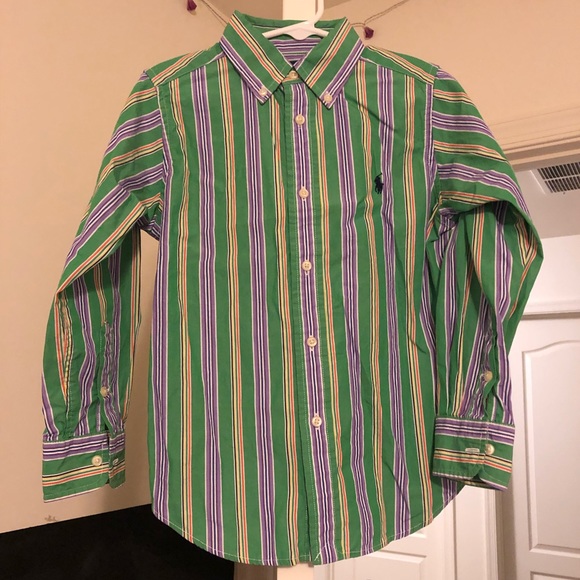 Polo by Ralph Lauren Green Button Down, Size 5 - Picture 2 of 3